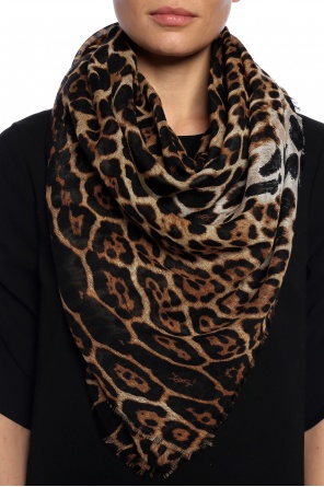 Leopard print shawl, zdjęcie 2 Leopard print shawl od Saint Laurent
